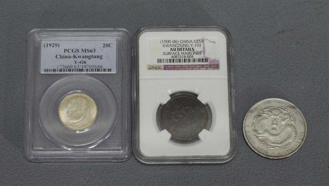 3 Pieces of Chinese Coins Insist of Bronze,Silver (1 of 9)