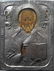 Antique 19c 84 Silver Russian icon of st.Nicholas