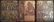Antique 19c Russian icon Triptych