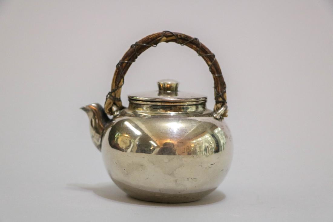 Japanese Meiji Period Silver Teapot, Marked (1 of 11)