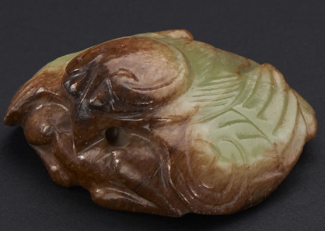 Chinese Yellow Jade Archaistic Bird w Russet (1 of 4)