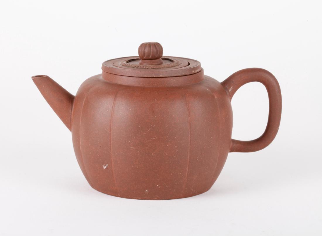 19/20 C. Chinese Yixing Zisha Teapot, MArk (1 of 3)