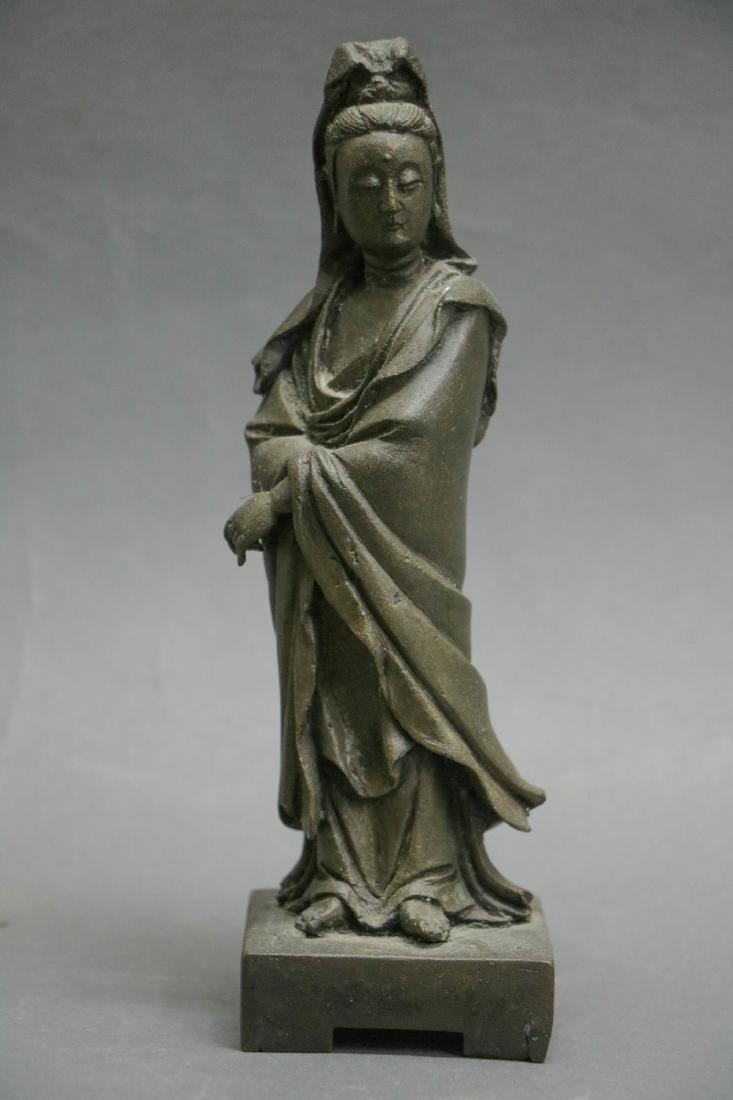 Chinese Bronze Guanyin Figure (1 of 7)