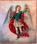 Antique 19c Russian Icon of the Guardian Angel.