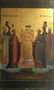 Antique 19c Russian icon of Trinity - 2