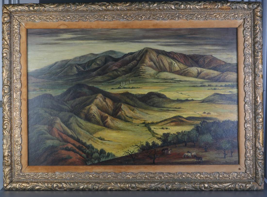 Oil on Board Master Piece w/ Gilt Frame (1 of 10)