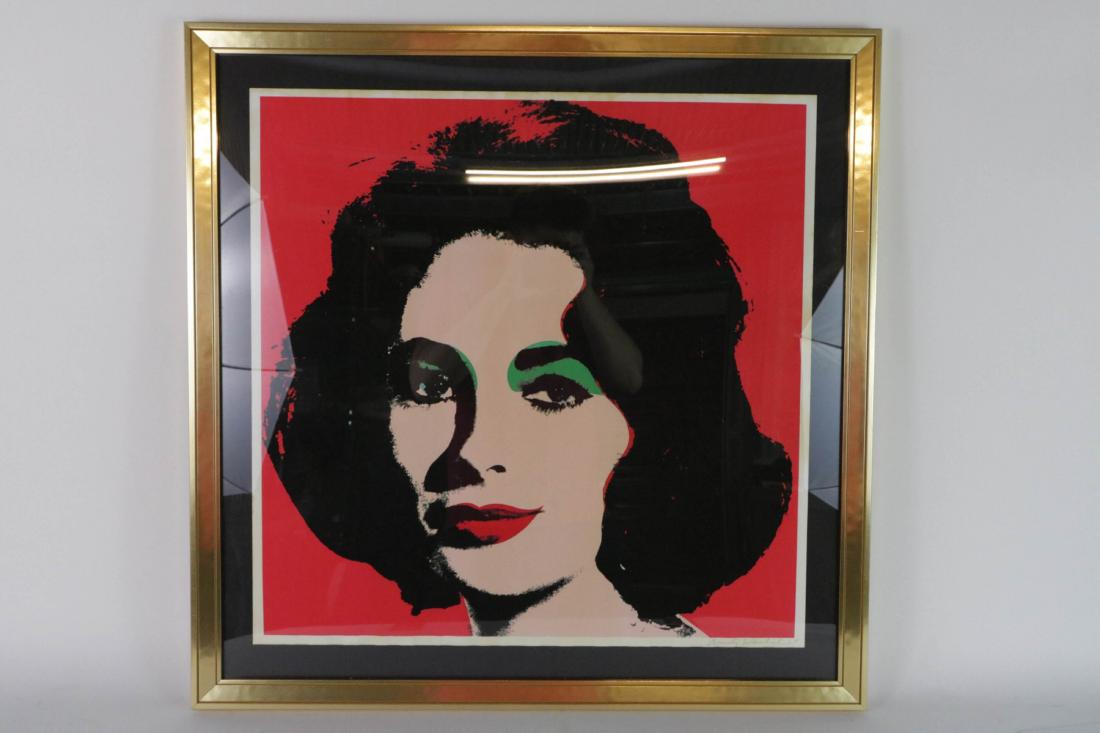 Andy Warhol. Image of a lady with signature (1 of 5)