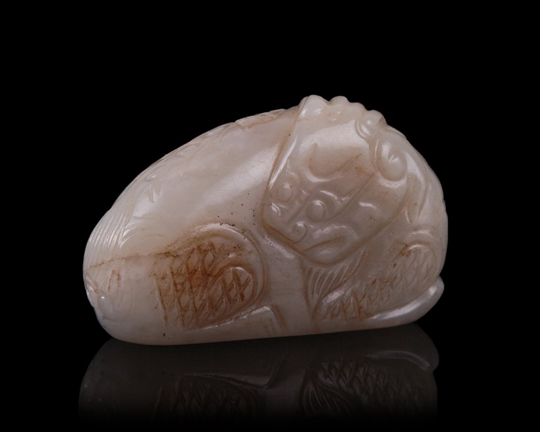 Ming Dynasty Jade Beast Toggle: Ming dynasty jade beast toggle Provenance: A North Caroline Private Jade Collector Dimension: 2"L