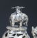 Chinese Silver Tripod Incense Burner and Cover - 2