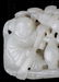 Qing Dynasty White Jade Carved Two Boys in Boat - 3