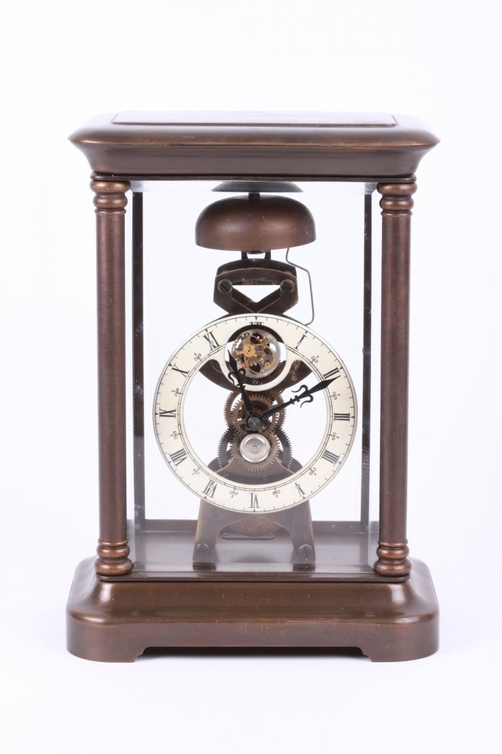 A Western Style Clock: A Western Style Clock Dimension: 10 1/8"H x 7"L x 4 3/4"W
