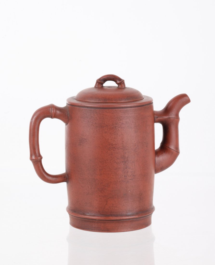 Chinese Republic Period Zisha Teapot: Chinese Republic Period Zisha Teapot Dimension: 5 1/2"H x 6"W