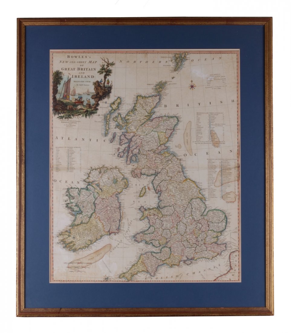 A Large Great Britain and Ireland Map: A Large Great Britain and Ireland Map_x000D_ Dimension: 28 1/2 inches by 33 1/2 inches