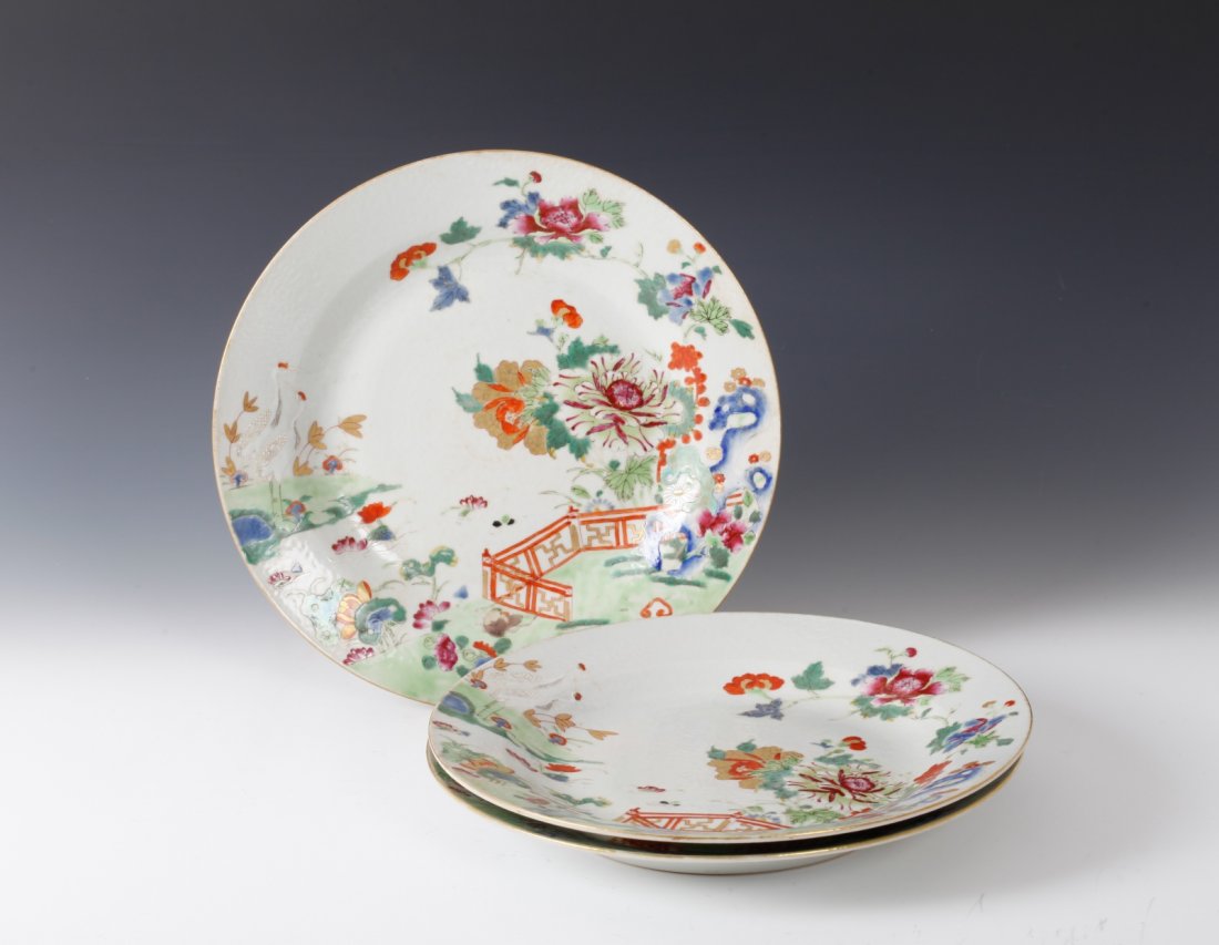 3 Pieces of Chinese Famille Rose Dishes (1 of 6)