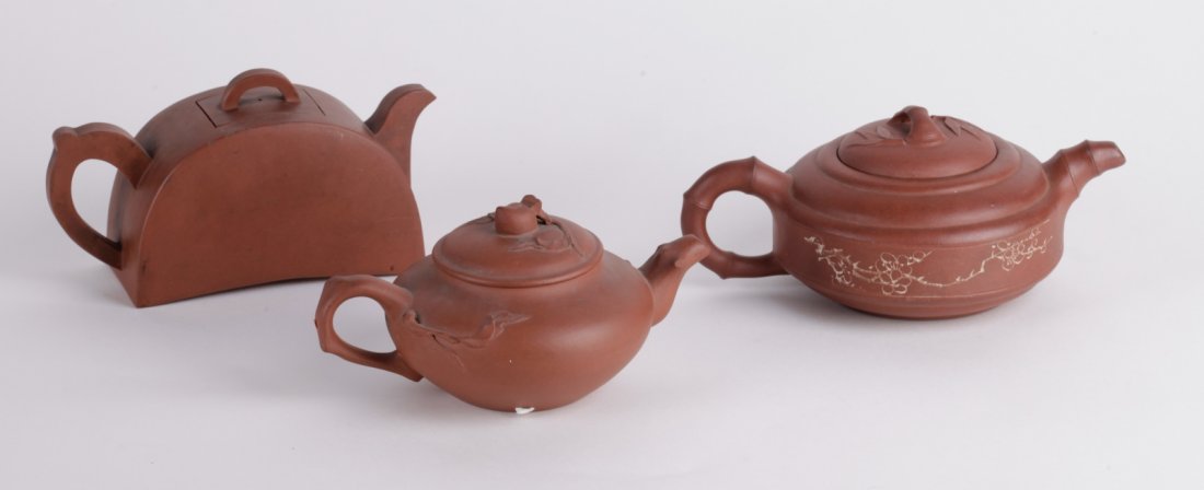3 Pieces of Chinese Yixing Zisha Teapot (1 of 6)