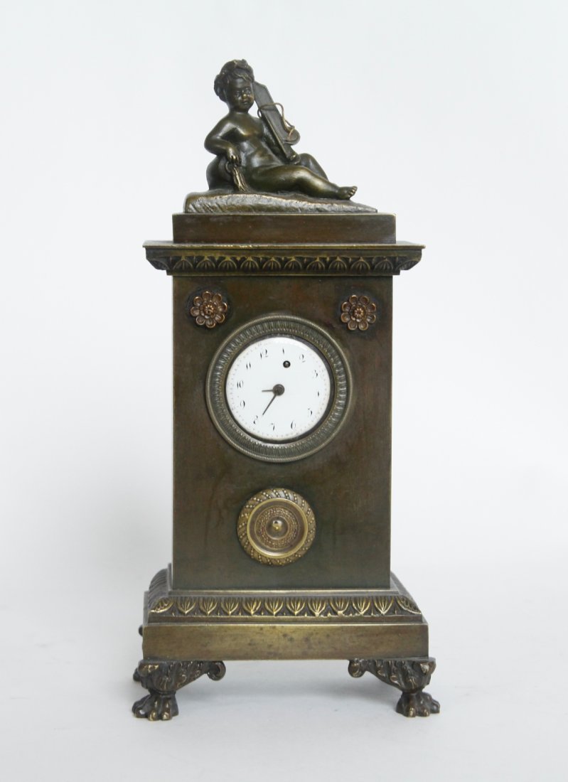 Empire Small Bronze Clock (1 of 6)