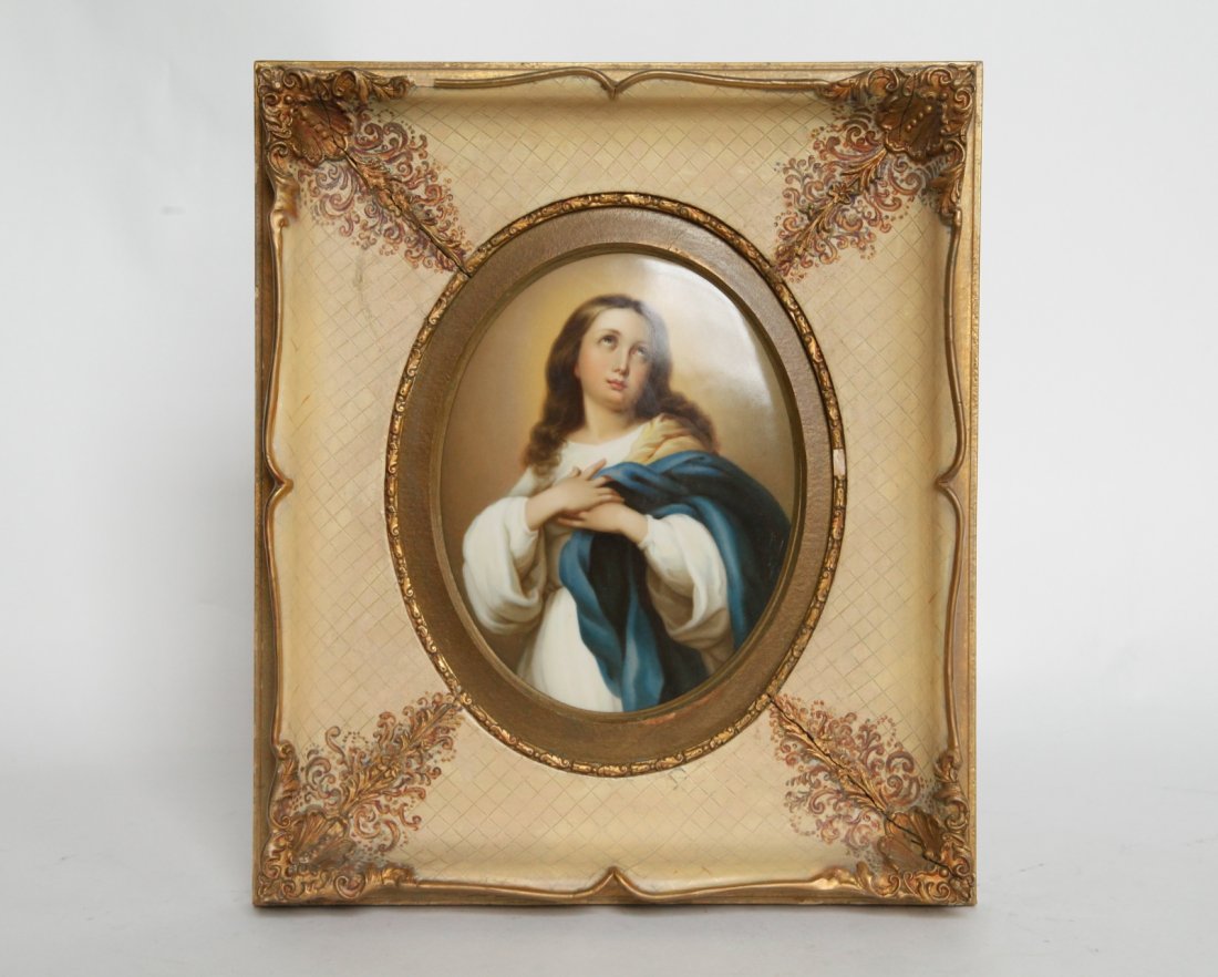 Fine Oval KPM Plaque of Merry Mac Delene (1 of 8)