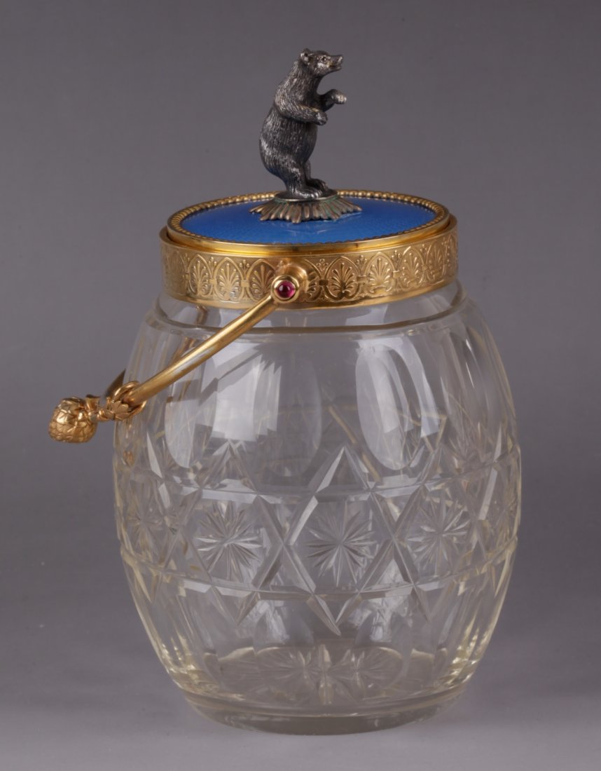 Russian Glass Honey Container w/ 84 Mark (1 of 6)