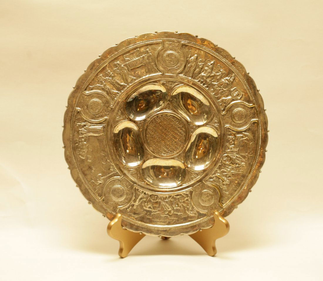Silver Passover Plate by Bezalel School (1 of 9)
