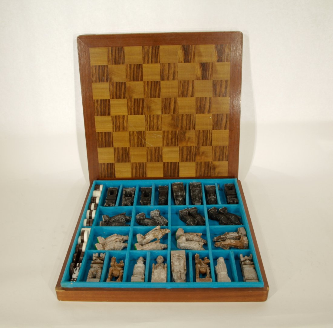 Republic Period Asian Soapstone Chese Set (1 of 6)