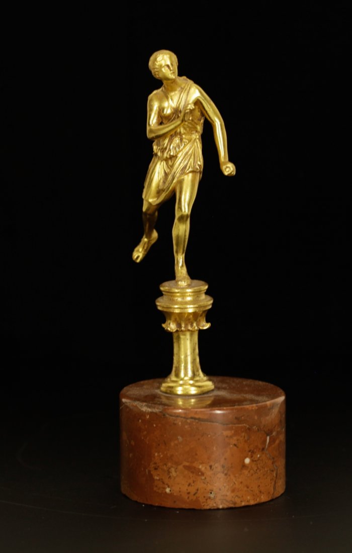 Bronze Lady on Marble Stand (1 of 5)