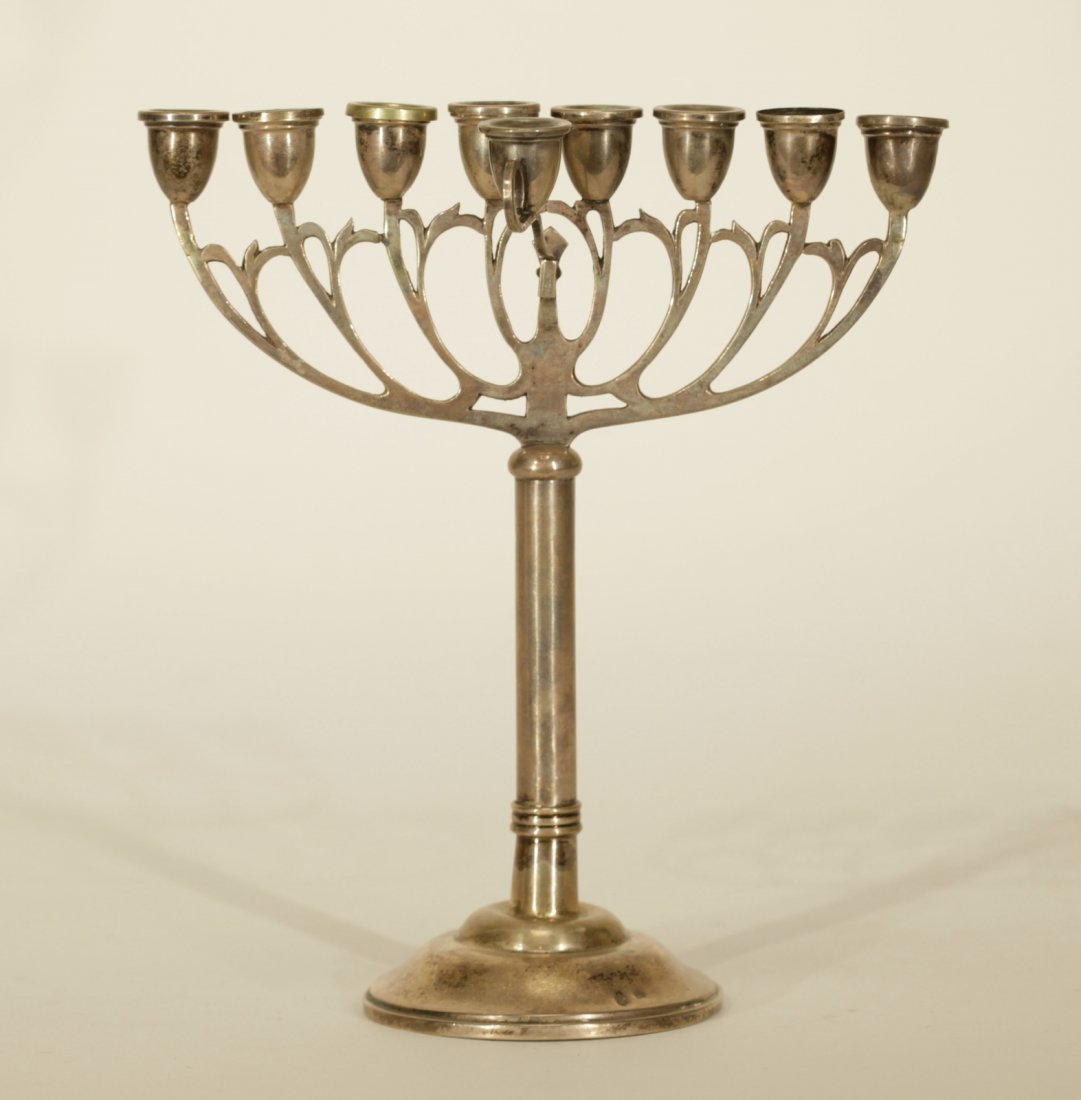 Silver Menorah: Silver MenorahDimension: 8 5/8 inches height