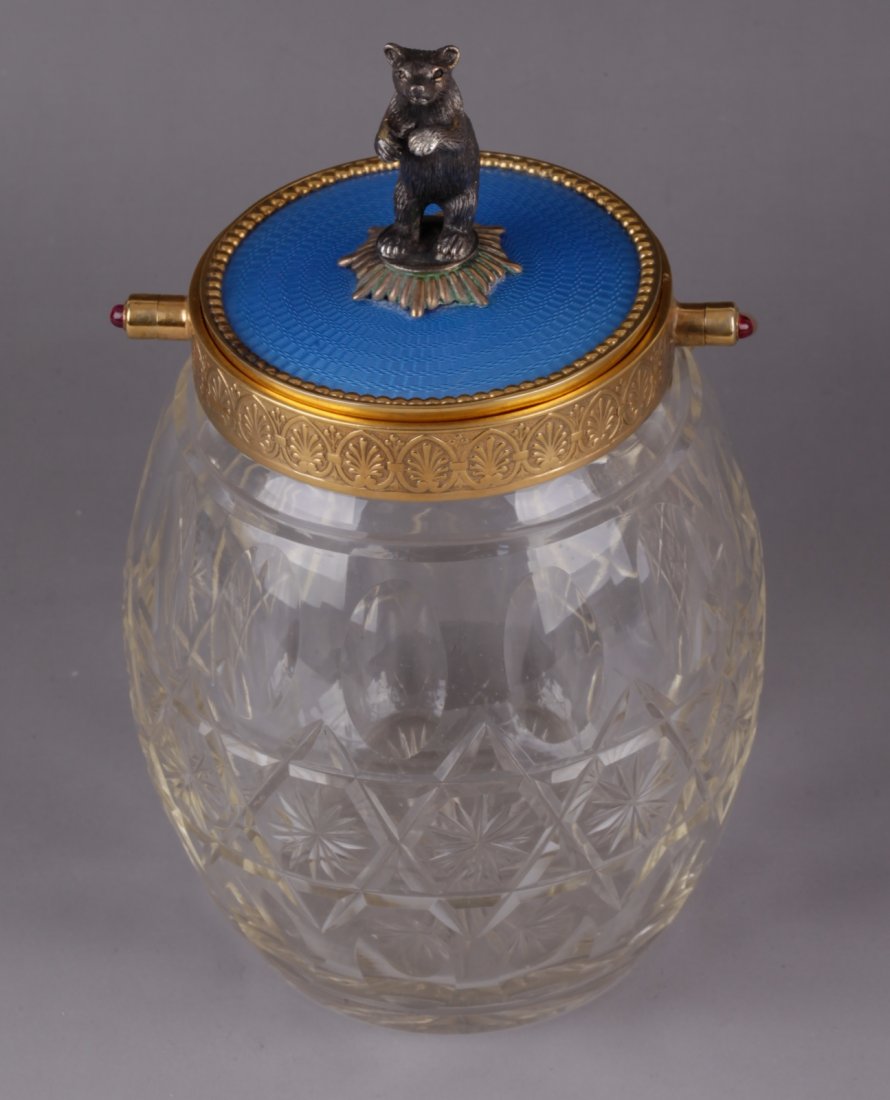 Russian Glass Honey Container w/ 84 Mark (1 of 6)