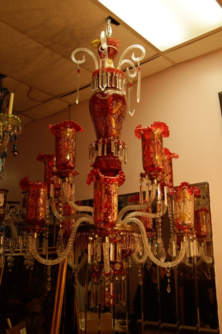 Bohemian 10 Lights Crystal Chandelier (1 of 10)