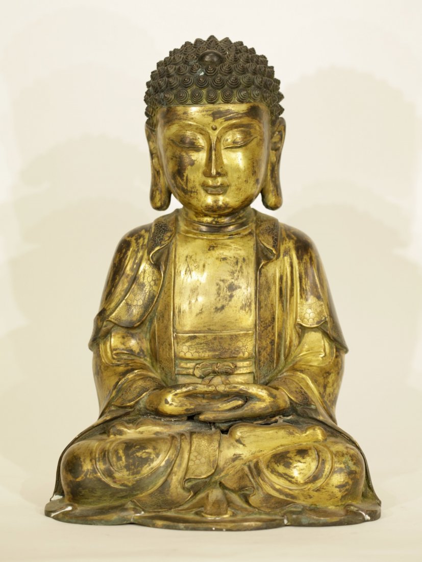 Chinese Bronze Seating Buddha (1 of 10)