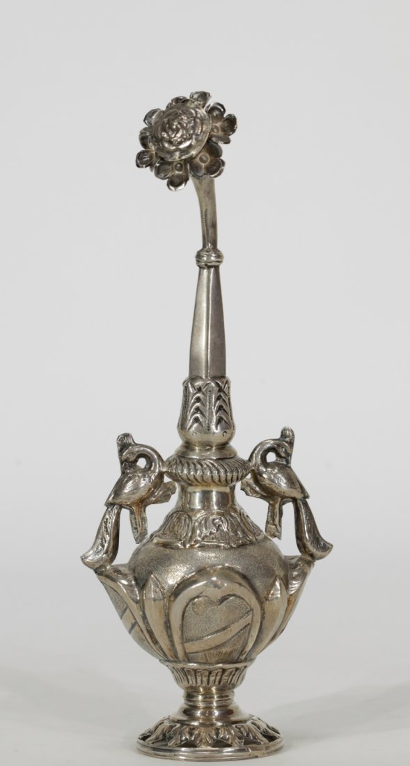 Antique Rose Water Sprinkler w/ Peacock (1 of 7)