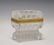 19th C. French Cut Crystal Jewelry Box w/ Lock key - 3