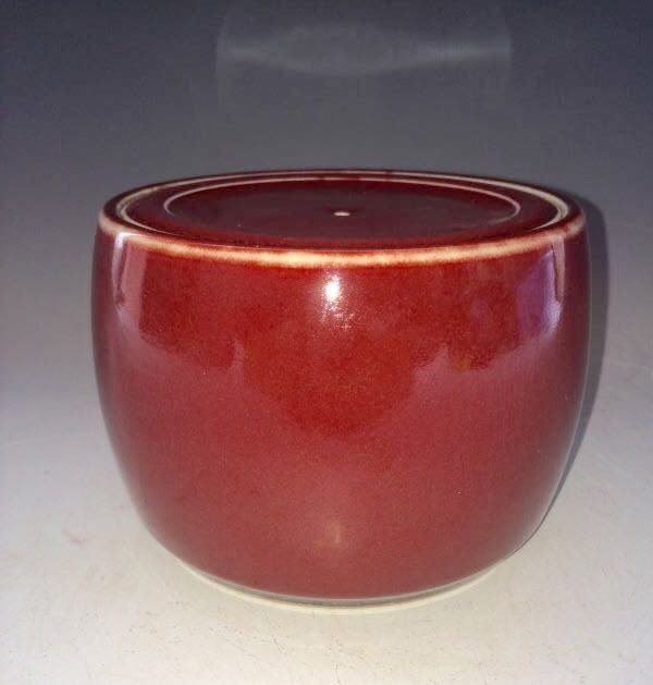 Chinese Red Glazed Cricket Jar (1 of 7)
