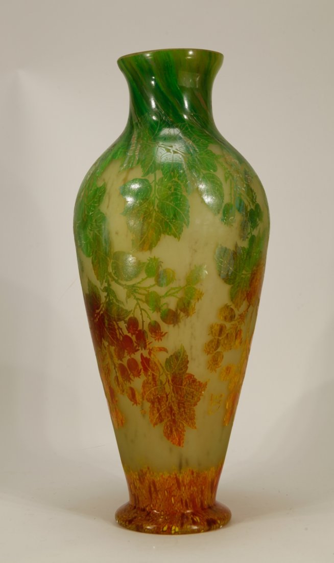 Art Glass Vase, Signed "Daumnancy" (1 of 8)