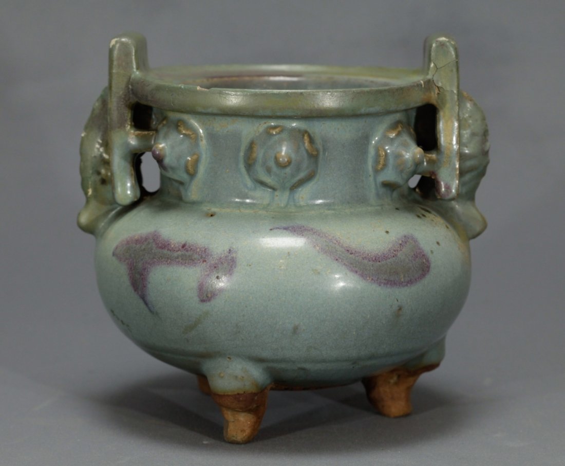 A Large Jun Glazed Incense Burner (1 of 10)