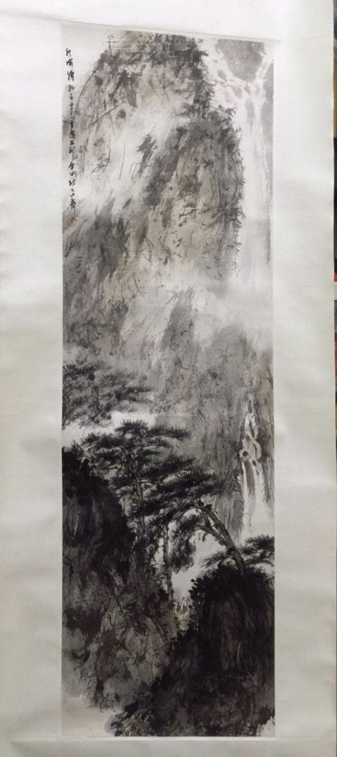 Chinese Ink Landscape Scroll Painting (1 of 8)