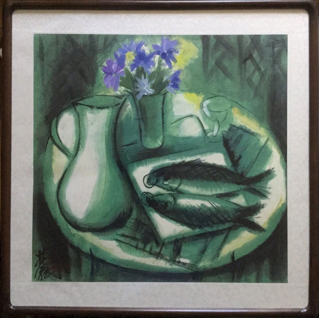 Chinese Painting with Frame, Lin  Fengmian (1 of 4)