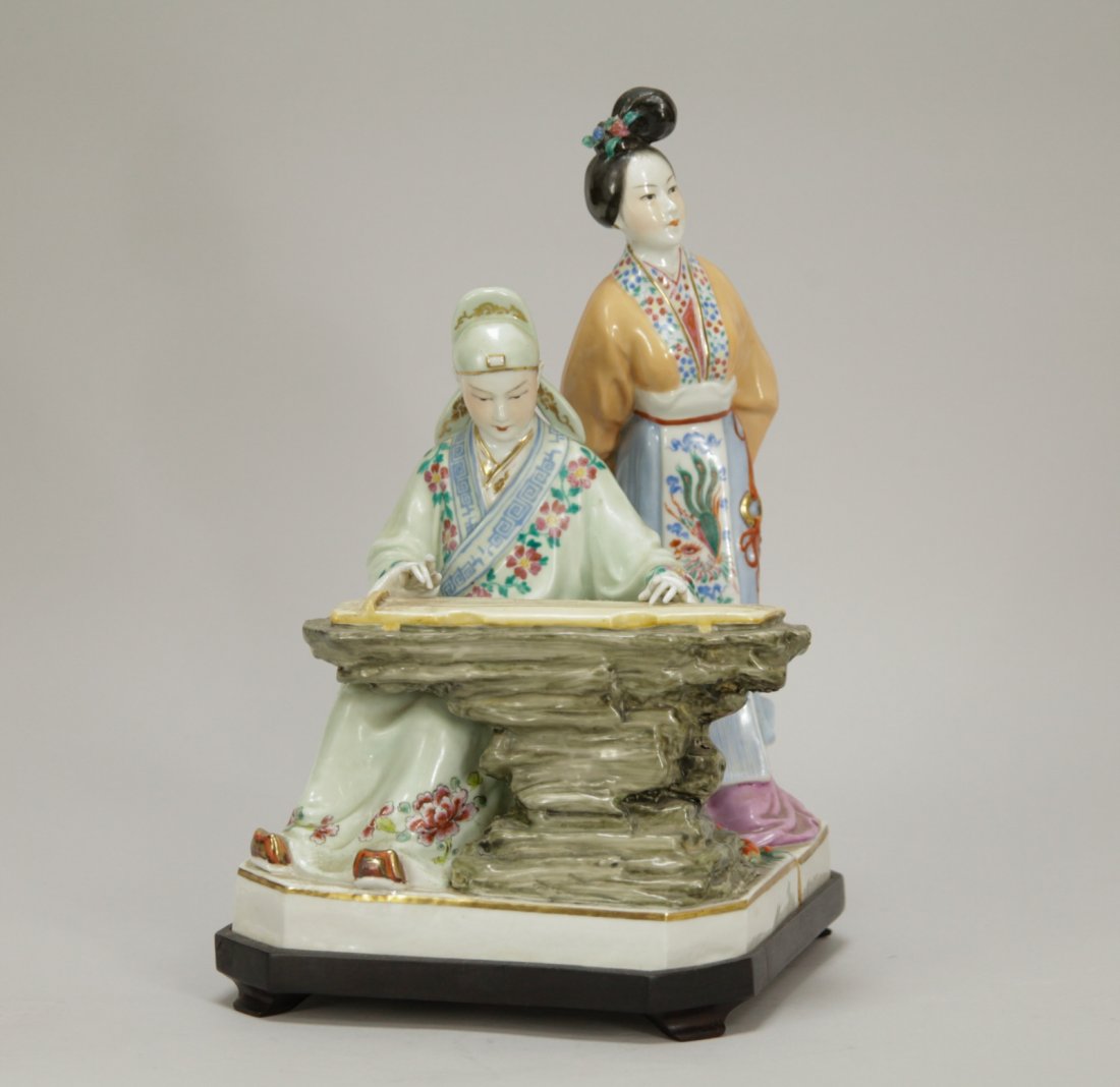 Set of Chinese Porcelain Figures w/ Tray Base (1 of 10)