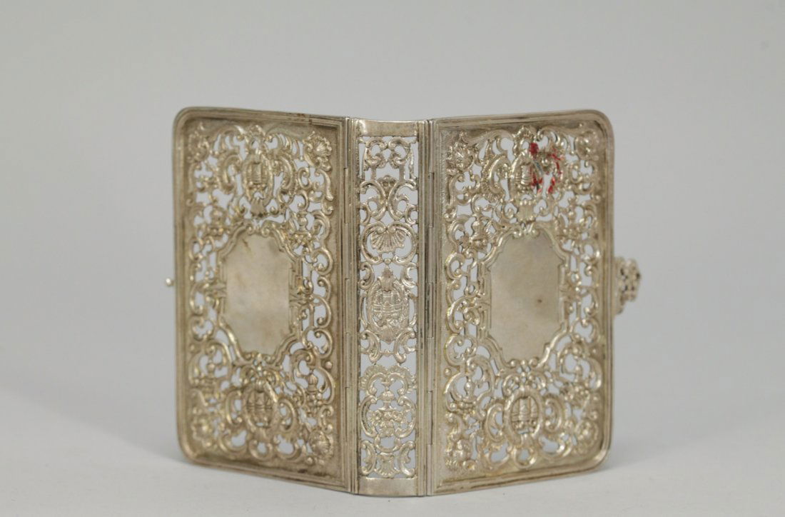 Jewish Silver Book Cover w/ Mark (1 of 5)