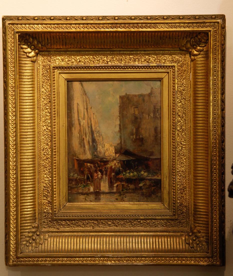Oil Painting on Canvas w/ Gilt Wood Frame (1 of 7)