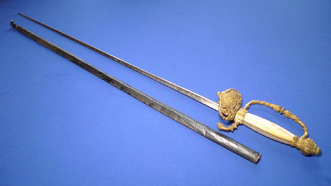 18th C. French Diplomat Sword w Mother of Pearl (1 of 7)