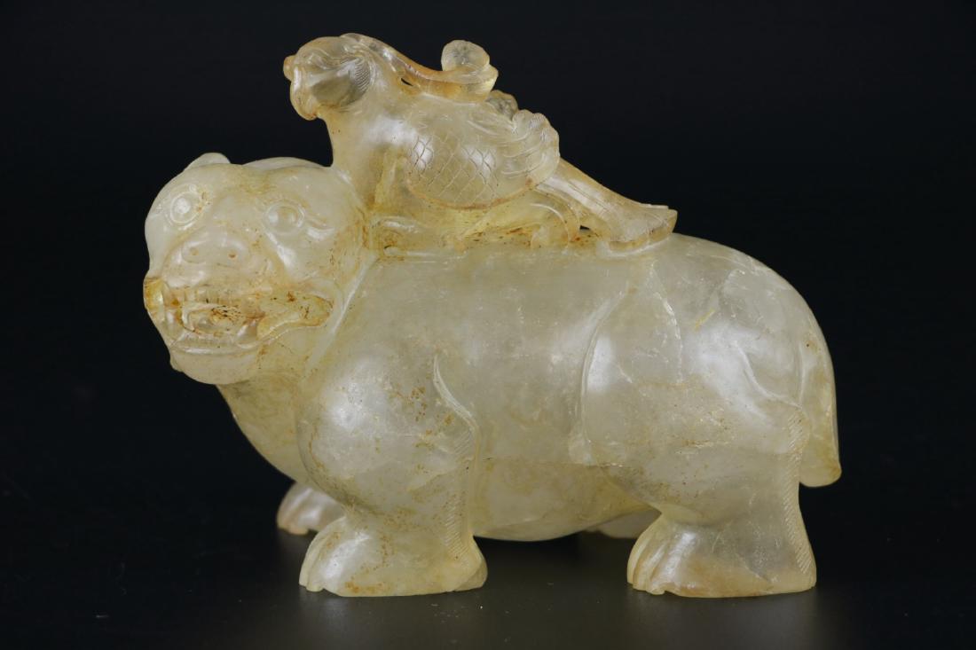 Chinese Carved Crystal Bear (1 of 5)