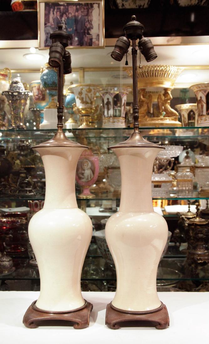 Pair of Chinese Porcelain Table Lamp (1 of 8)