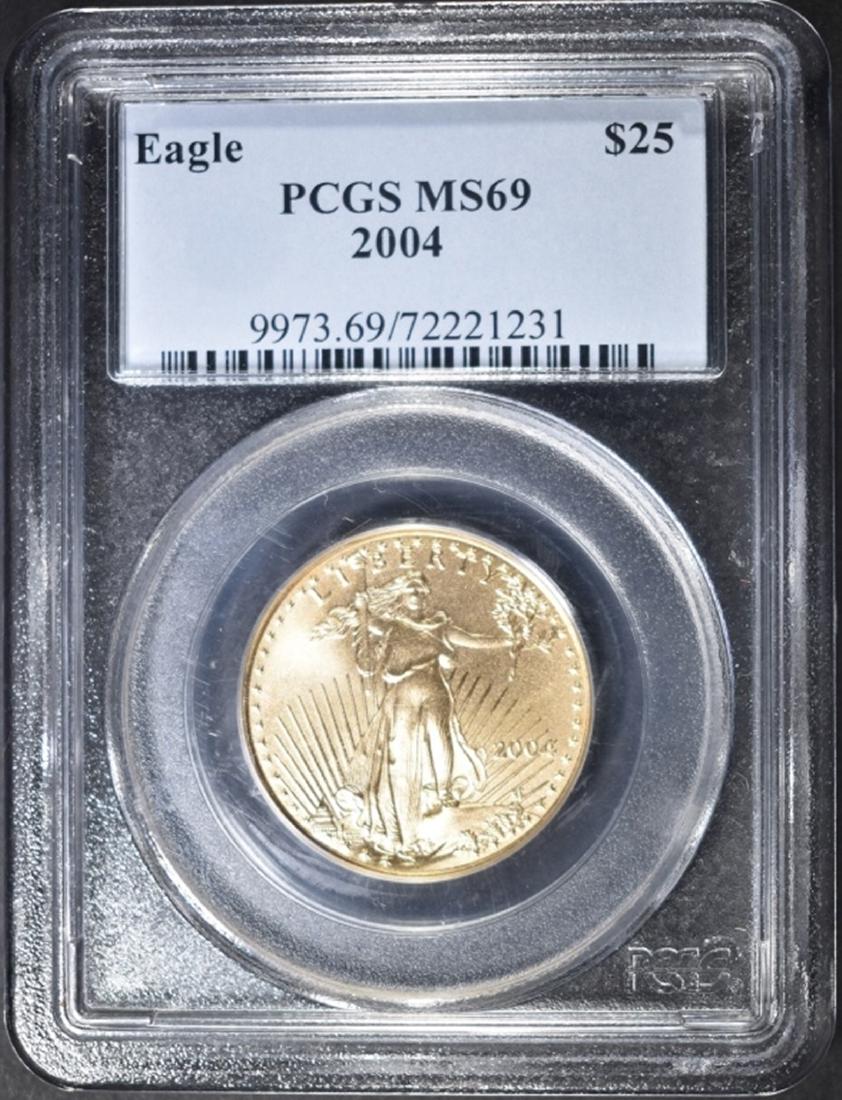2004 $25 GOLD EAGLE  PCGS MS-69 (1 of 4)