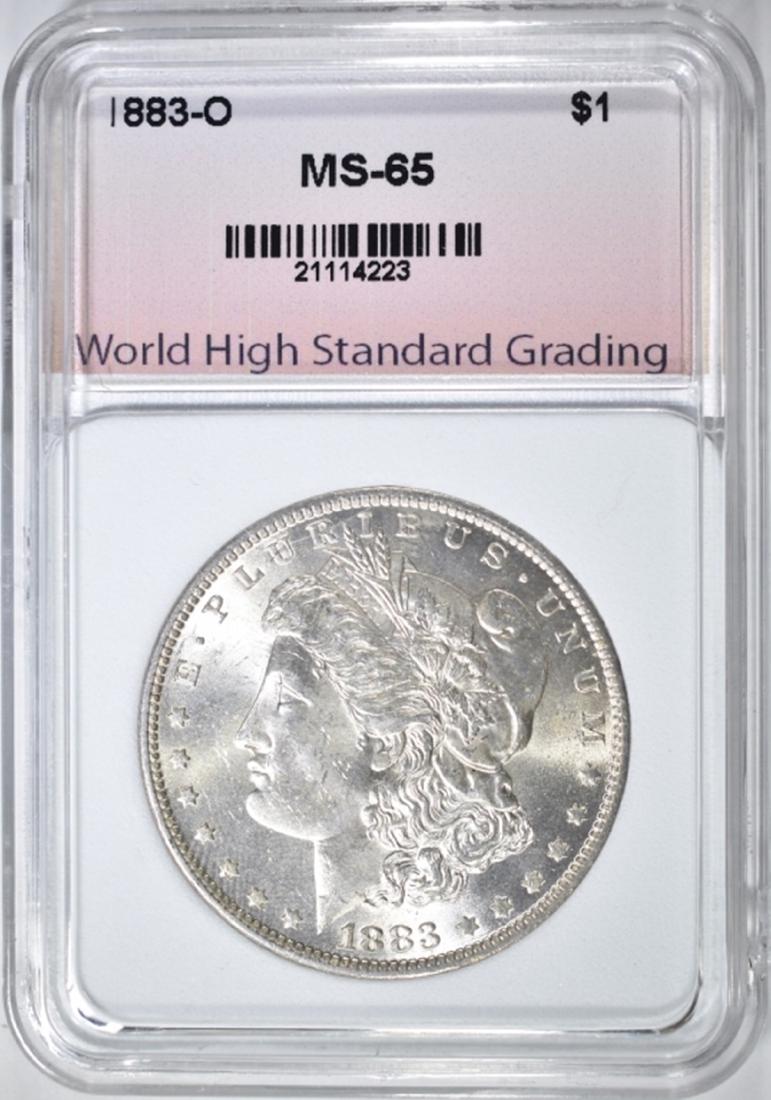 1883-O MORGAN DOLLAR WHSG GEM BU (1 of 4)