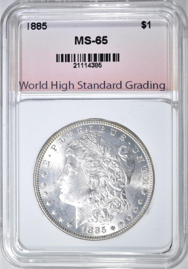 1885 MORGAN DOLLAR  WHSG GEM BU (1 of 4)
