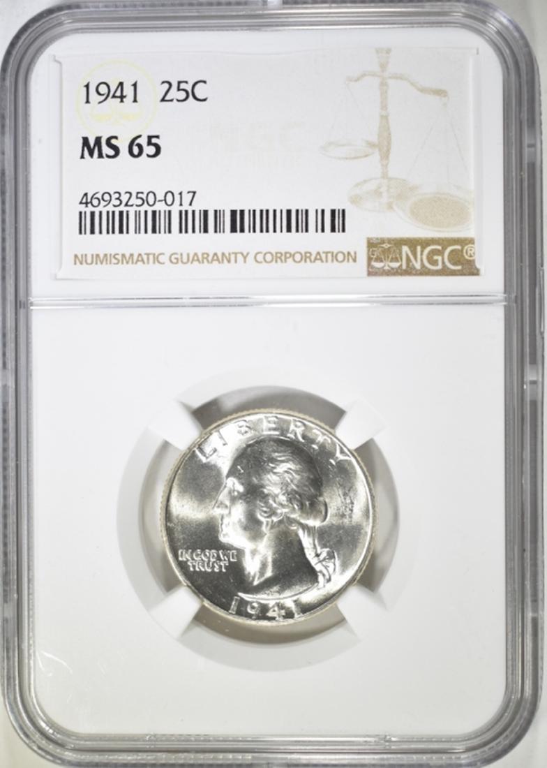 1941 WASHINGTON QUARTER  NGC MS-65 (1 of 4)