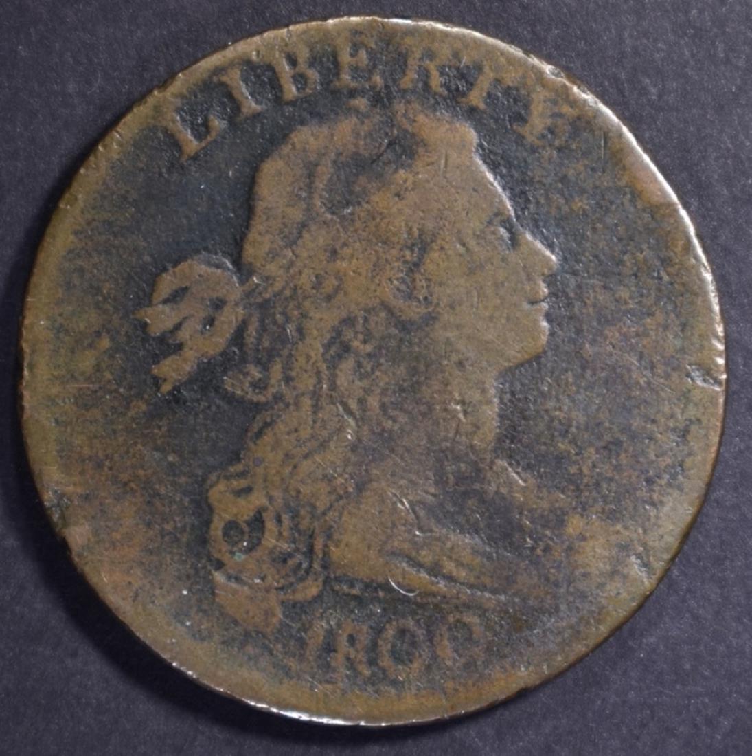 1800/79 DRAPED BUST LARGE CENT V6 (1 of 2)