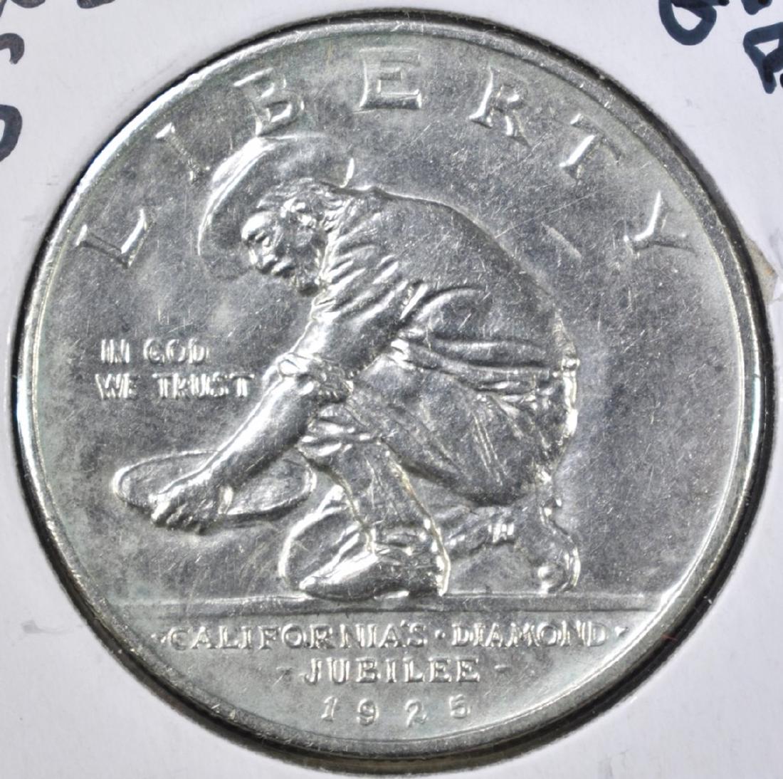 1925-S CALIFORNIA COMMEM HALF DOLLAR, CH BU+ (1 of 2)