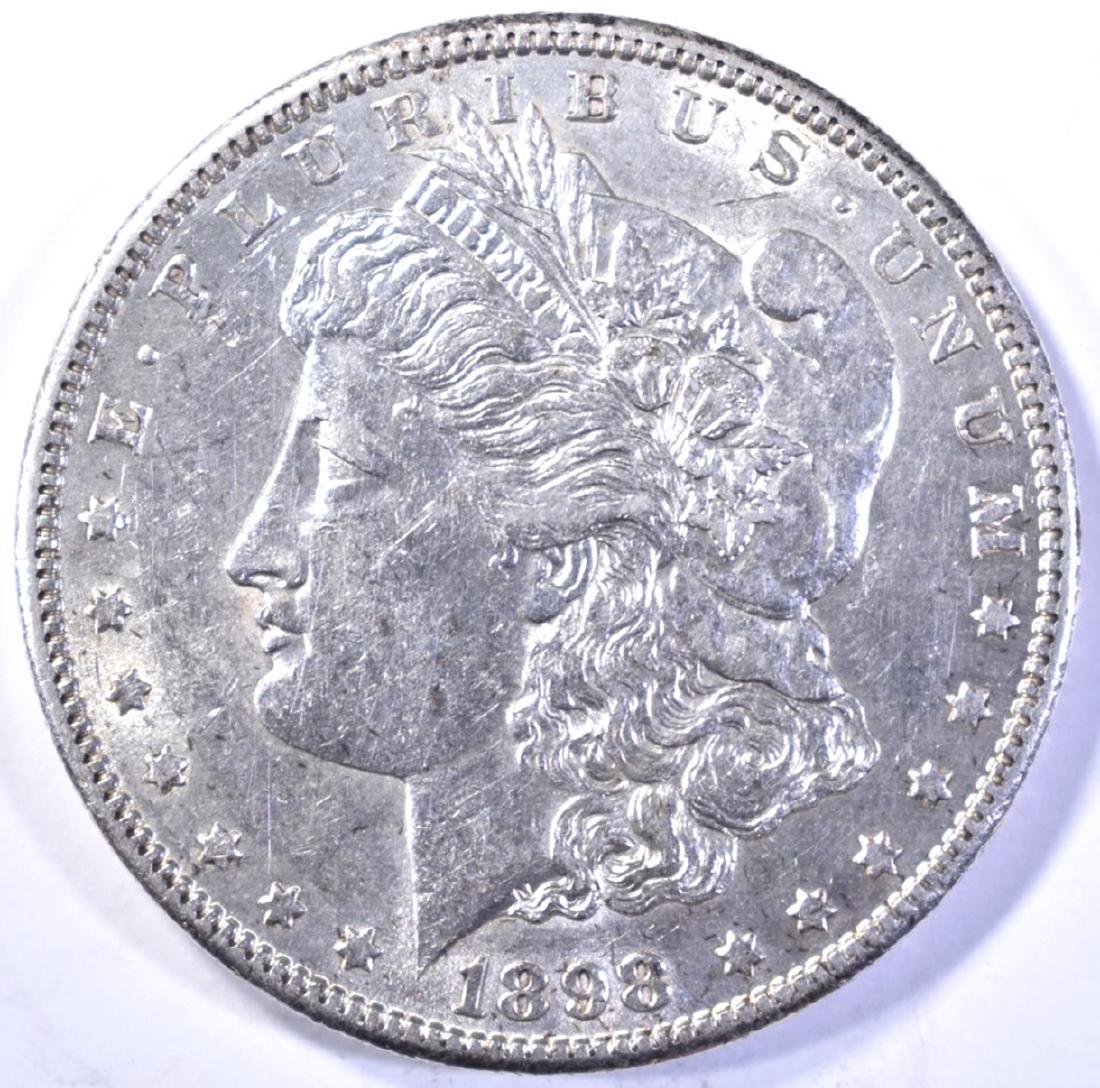 1898-S MORGAN DOLLAR, CH BU (1 of 2)