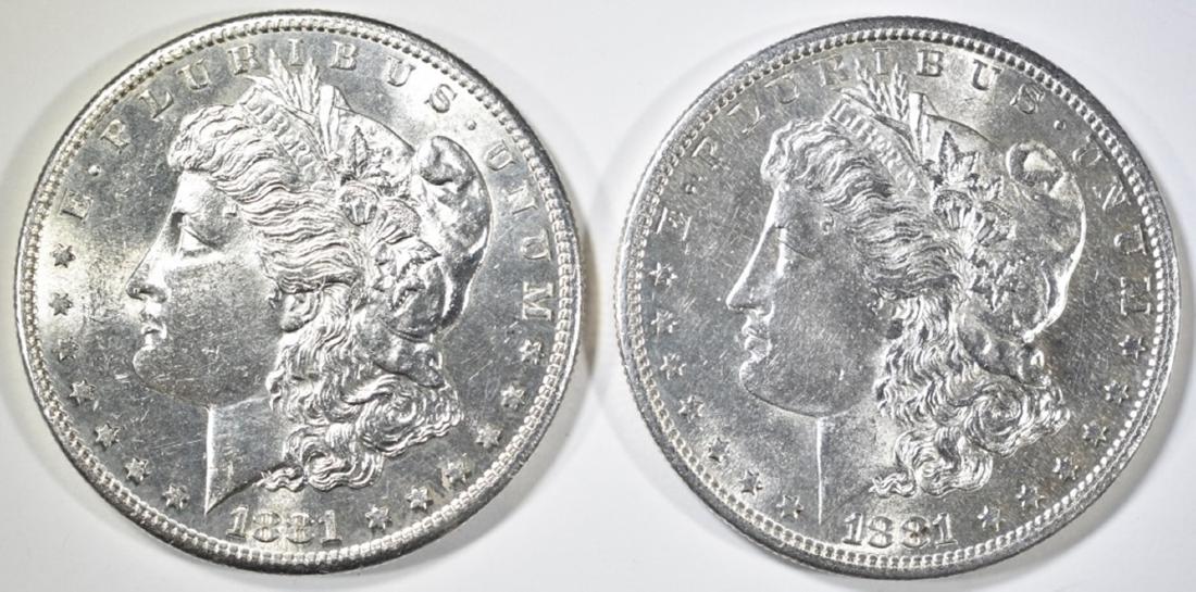 2-1881-S CH BU MORGAN DOLLARS (1 of 2)